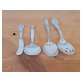 233-grams (total) Sterling Silver (3) Spoons and (1) Butter Knife