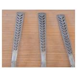 Lot of (3) 108-grams (total) 830 Silver Norwegian Silver Spoons in Juvel (Jewel) Pattern