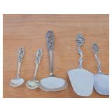 Lot of (5) 148-grams (total) 830 Silver Assorted Utensils