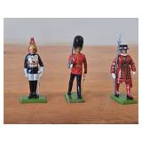 Lot of (3) Lead Toy Soldier Figurines by Britains LTD (England)
