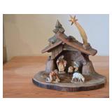 Hand Carved Olive Wood Nativity Scene