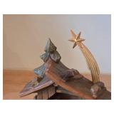 Hand Carved Olive Wood Nativity Scene