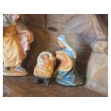 Hand Carved Olive Wood Nativity Scene