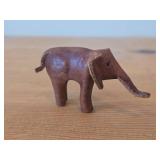 Elephant theme Leather Figurine by Deru