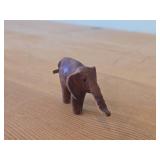Elephant theme Leather Figurine by Deru