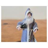 Mini Father Christmas Candy Container by Aftee (1994) with Glass Dome with Wood Base