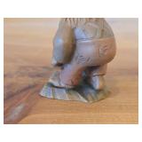Vintage Little Folks of the Salvans Collection Gnome theme Hand Carved Wood Figurine by Anri (Italy)