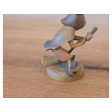 Vintage Happy Witch theme Hand Carved Wood Figurine by Anri (Italy)
