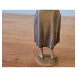 Vintage Shepherd Boy with Bagpipe theme Hand Carved Wood Figurine - Karl Knolt Nativity by Anri (Italy)