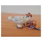 Vintage Sandnesquak Clay Bird Whistle (1958) (Sandes Norway)