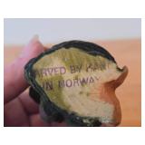 Troll theme Hand Carved Wooden Figurine by Henning Engelsen (England)