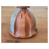 Vintage Anri Swiss Music Reuge Girl Playing Horn theme Hand Carved Handpainted Music Box