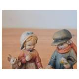 Lot of (2) Vintage Hand Carved Handpainted Wood Carvings by Anri (Italy) / Artist Juan Ferrandiz