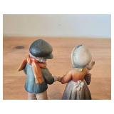 Lot of (2) Vintage Hand Carved Handpainted Wood Carvings by Anri (Italy) / Artist Juan Ferrandiz