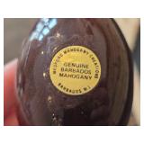 Vintage Genuine Handcrafted Barbados Mahogany Egg Figurine by Medford Mahogany Creations (Barbados)