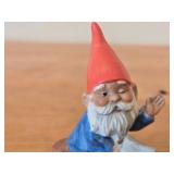 Lot of (2) Vintage Figurines - Porcelain Gnome by Gorham 1980