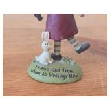 Lot of (2) Vintage Figurines - Porcelain Gnome by Gorham 1980