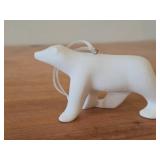 Lot of (2) Figurines - Parastone Polar Bear Christmas Ornament Mini Reproduction of Frances Pompons Famous L