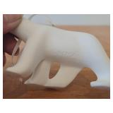 Lot of (2) Figurines - Parastone Polar Bear Christmas Ornament Mini Reproduction of Frances Pompons Famous L
