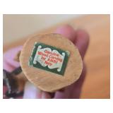 Lot of (2) Figurines - Anri Handcarved Handpainted Wood Bird (Italy) 2-1/2", Kesa Danish Design Blue Bird Figurine 2-1/2" long