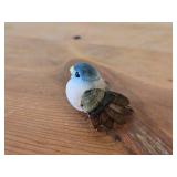 (4) Red Cardinal Figurines 1", (1) Mini Bird Figurine 2" long