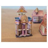 Lot of (6) Vintage Reed Trinket Box Houses
