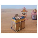 Lot of (6) Vintage Reed Trinket Box Houses