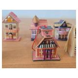 Lot of (6) Vintage Reed Trinket Box Houses