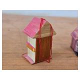 Lot of (6) Vintage Reed Trinket Box Houses