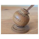 Hand Carved Wooden Candle Stand - Tratak Stand - Made in India