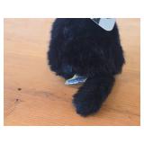 Vintage 1980 Dakin Silvia & Silvan Black Plush Cat - Chubby Kitty