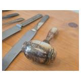 Lot of (8) 481-grams (total) Silverplated Assorted Utensils