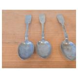 Lot of (3) 89-grams (total) Brazil Silver Spoons