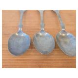 Lot of (3) 89-grams (total) Brazil Silver Spoons