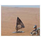 (2) Sterling Silver Figurines 10-grams (total) + (1) 800 Silver Figurine 6.5-grams (total)