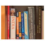 Lot of (3 Shelves) Books - - Music, Countries, Coins