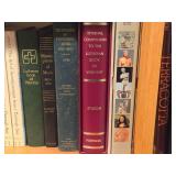 Lot of (3 Shelves) Books - - Music, Countries, Coins