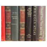 Lot of (3 Shelves) Books - - Physics, Music, Coins
