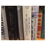 Lot of (3 Shelves) Books - - Physics, Music, Coins