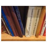 Lot of (4 Shelves) Books - - Currency, Travel, Coins