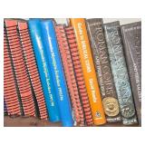 Lot of (2 Shelves) Books - - Coins, Dictionaries, History