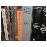 Lot of (2 Shelves) Books - - Coins, Dictionaries, History