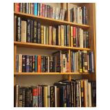 Lot of (4 Shelves) Books - - Assorted Novels, Self Help, World Book, Mysteries of the Unknown, Coin