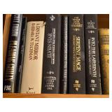 Lot of (4 Shelves) Books - - Assorted Novels, Self Help, World Book, Mysteries of the Unknown, Coin
