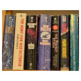 Lot of (4 Shelves) Books - - Assorted Novels, Self Help, World Book, Mysteries of the Unknown, Coin