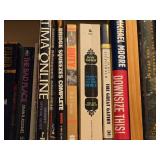 Lot of (4 Shelves) Books - - Assorted Novels, Self Help, World Book, Mysteries of the Unknown, Coin