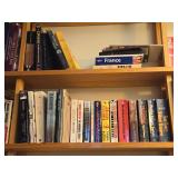 Two Shelf Off a Wall + a Small Bookshelf of Books