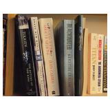 Two Shelf Off a Wall + a Small Bookshelf of Books