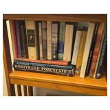 Two Shelf Off a Wall + a Small Bookshelf of Books