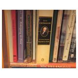 Two Shelf Off a Wall + a Small Bookshelf of Books